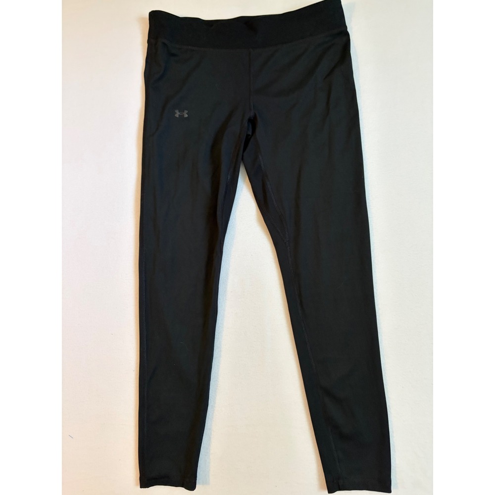 Under Armour Womens HeatGear Compression Leggings Black Athletic Tights Small